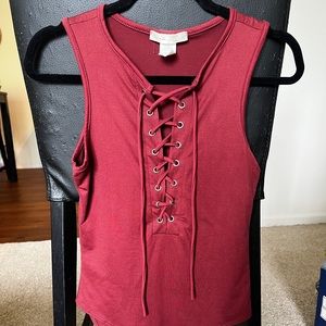 Maroon Bodysuit tank!!!!
